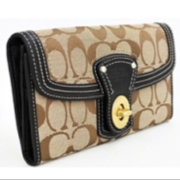 Nwt COACH SIGNATURE LEGACY SLIM ENVELOPE WALLET - Picture 2 of 5